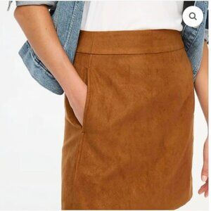 J. Crew Faux Suede Skirt with Pockets - NWT